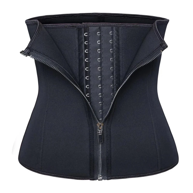 

Hot Sale Women Zipper Neoprene Tummy Trimmer Wholesale Waist Trainer Slimming Belts