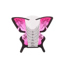 

New arrival Beautiful Butterfly Shaped 500pcs Nail Form for Nail Art Extension Nail Forms