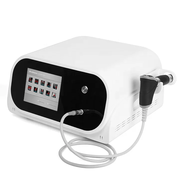 

Physiotherapy Pneumatic Focused Physiotherapy Portable Shockwave Therapy Machine, White