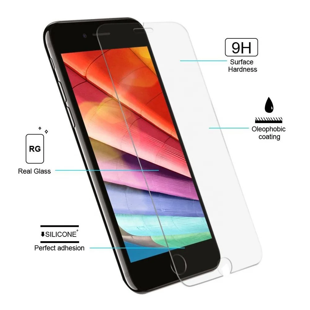 

Mobile tempered glass smartphone film for iphone 11/ 11 pro /11 pro max screen protector, White/transparent/multi-color