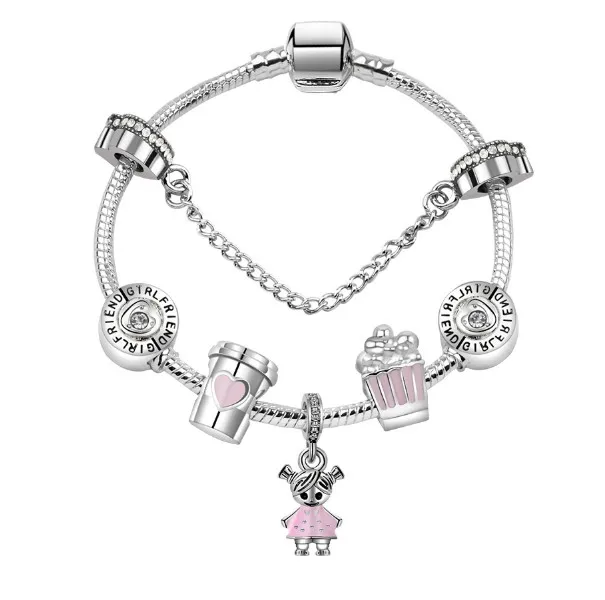 

DIY charm pendant bracelet kit little girl charm bracelet, Picture