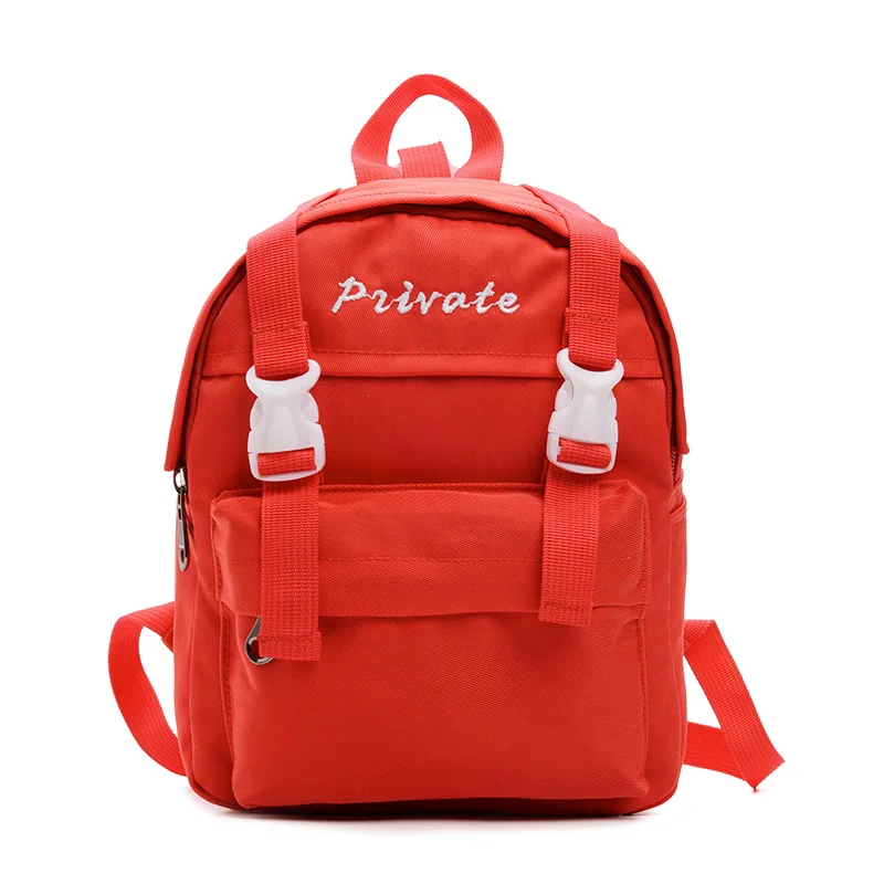 

Sandro Britain Hot Sale Canvas Lady Backpack Women Red Mini School Bags, Light blue or custom