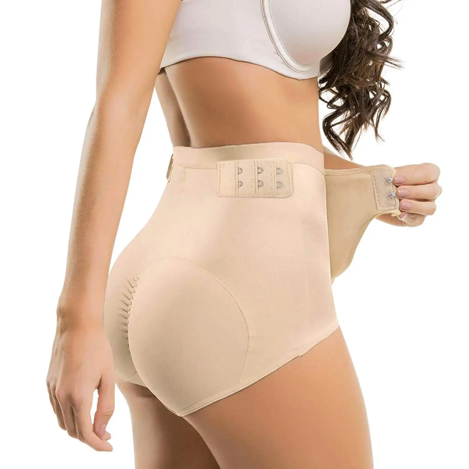 

Womens Padded Underwear Butt Lifter Hip Enhancer High Waist Shapewear Toning Buttock Tummy Control Pantie, Customized colors