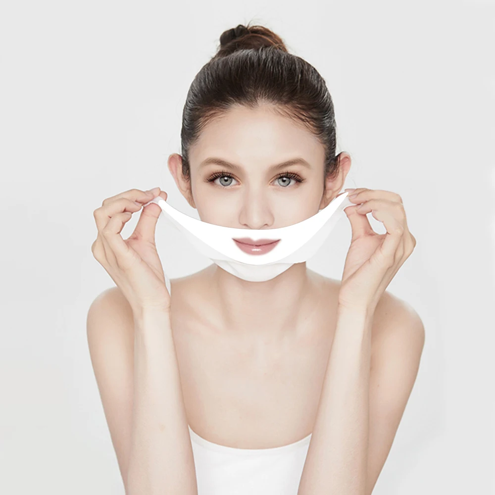 

Private label 4D V Face Mask Double Chin Edema Lifting Firming Facial Line Slimming V Shape Lift Wrinkle Reduce Face Care