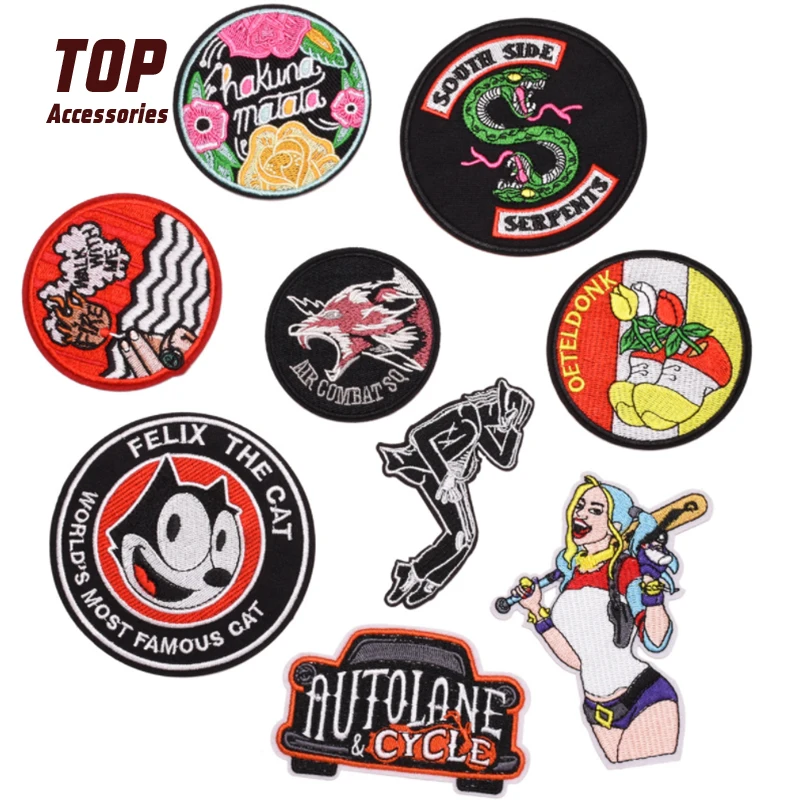 

Personalized DIY Patches with Circle Iron on Embroidery Badge