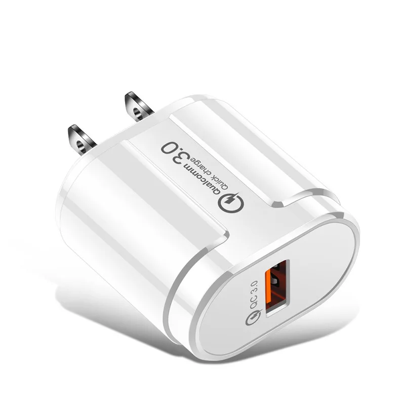 USB Charger Quick Charge 3.0 US EU Fast Charger QC3.0 18W Wall USB Adapter for Power Bank Portable Mobile Phone Charger