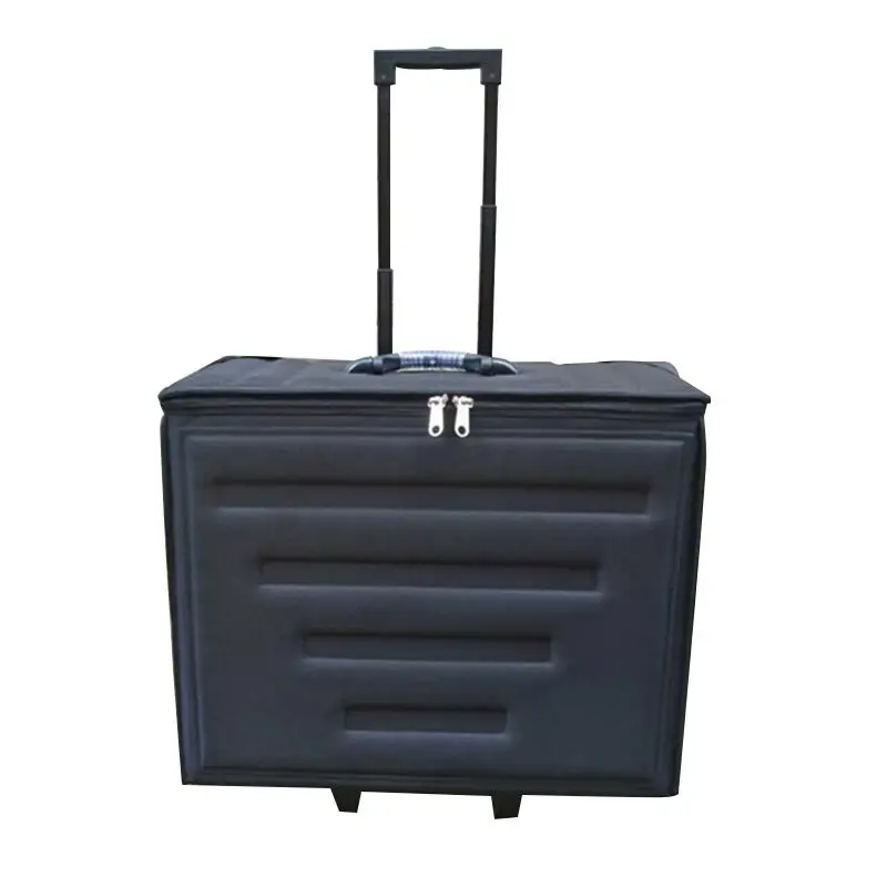 

JS-C180708 Wholesale Black Sunglasses Storage Suitcase Display Glasses Eyeglasses Trolley Case, Support customization