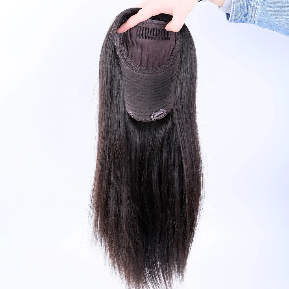 

human hair toupee for women virgin european human hair machine silk base hair topper natural color can bleached to 613#