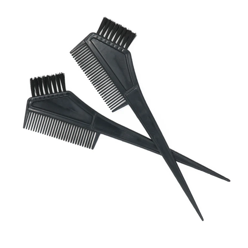 优质abs 塑料颜色塑料双面染发梳子刷子染发刷美发沙龙