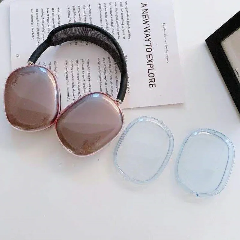 

Silicone Soft TPU Case Shockproof Transparent Protective Skin Cover Case For Apple Airpod Max, Multiple colors