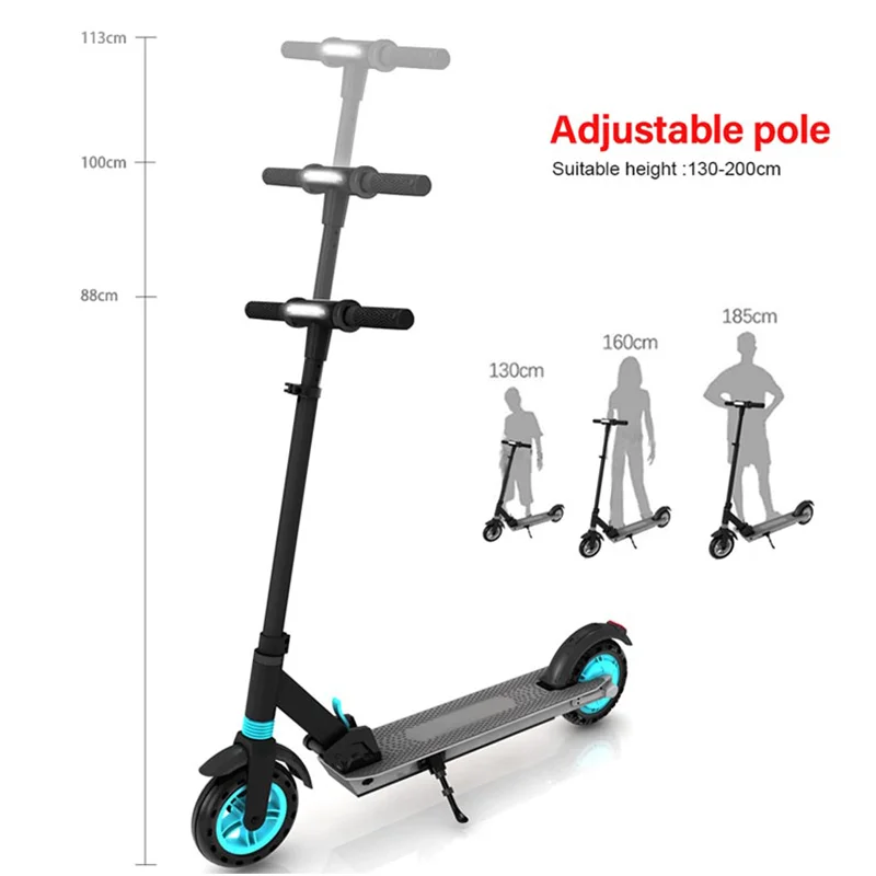 

2021 Adult Electric Scooter adults big power e-scooter 8inch e scooter for adult electric scooter EU, Black + blue