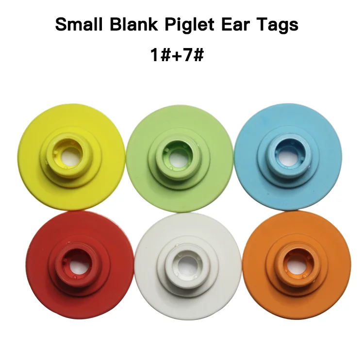 Blueworth small size round tpu plastic ear tags for pig and newborn