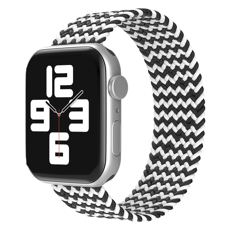 

COOLYEP New Sport Nylon Watchband Solo Braided Loop Nylon Strap For Apple Watch Band for iWatch Series 3 4 5 6 7