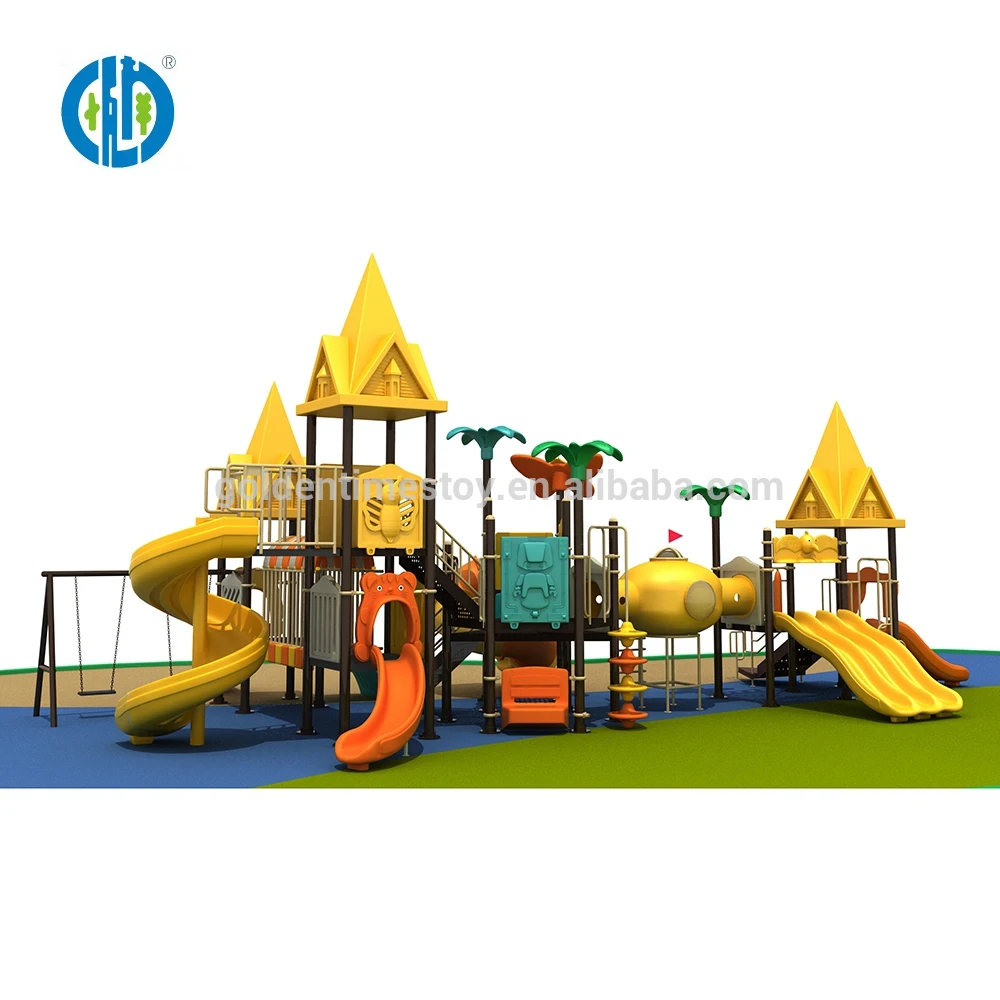 

Wholesale children newly designed large outdoor playground equipment slide interesting amusement park