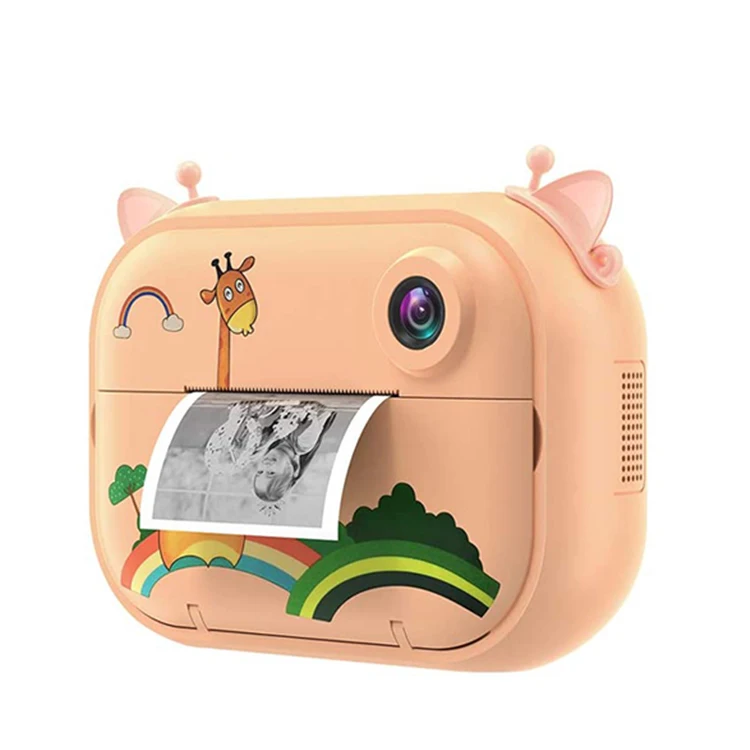 

Learning Camera Toy For Children, 2.4" HD Instant Print Camera Selfie Video Print Photo Digital Cameras//
