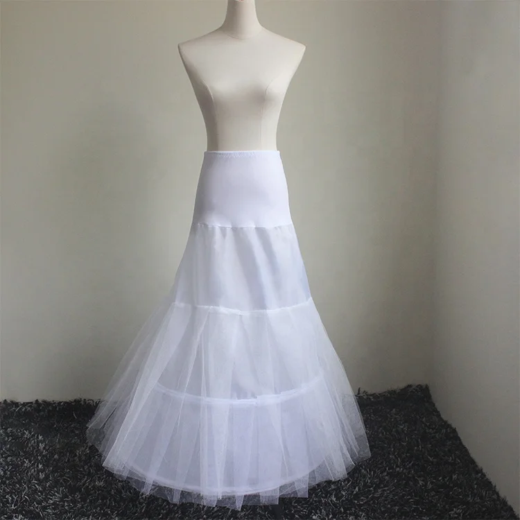 
mermaid Tulle Underskirt Petticoat with hoop for Wedding Dress 