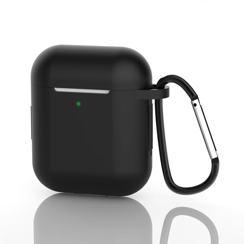 

For Airpods Case 2 Custom Logo Silicone Earpods Protective Case Cover For Apple Airpods Charging Case 1 2 Fundas, Black,white,pink,green,blue,purple,red
