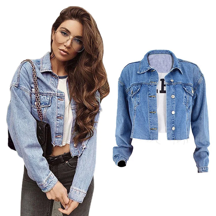 

Wholesale high quality femme veste en jeans jaket women