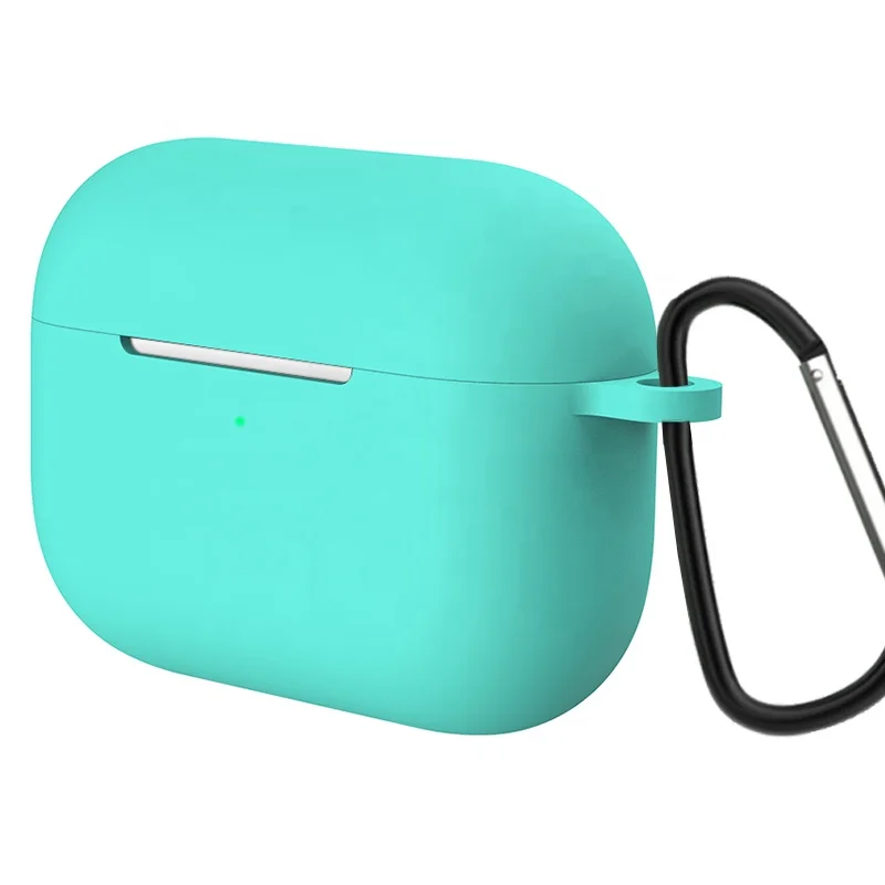 

Free Sample silicone earphone case Wireless earphone Shell with keychain
