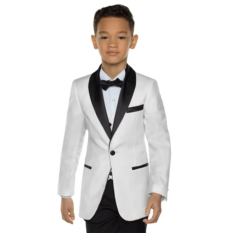 

Boys ivory tuxedo suit 1-5 pieces Customized blazer classic dinner baby formal boys wedding suits