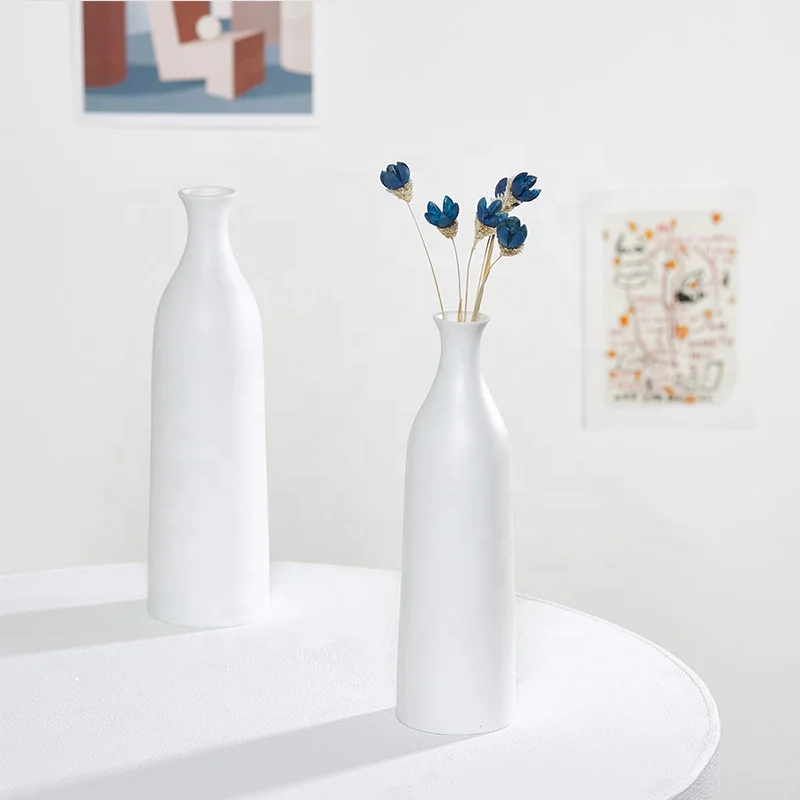 

Modern Vase Home Decor Ceramic White Vases Decor Home Tall Thin Nordic Vase Home Decor