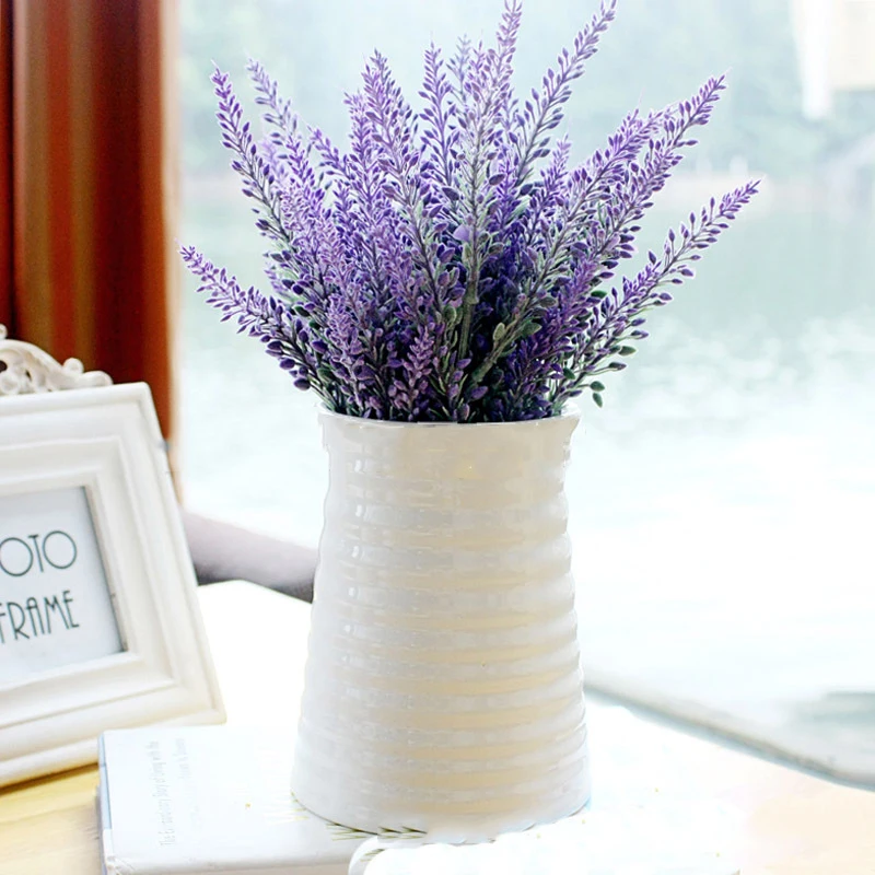 

5.7 inch Manufactory Design Model Home Room Flowers Lavender Plant Pot Decorative Ornament White Ceramic Vase