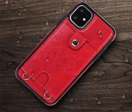 

High Quality wallet Leather Crossbody Purse Bag for Cell Phone Case Crossbody with Long Shoulder Strap for Iphone 11 pro max