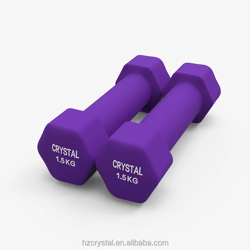 

SJ-215 Home Equipment Dumbell Set Free Weight Fitness Ready to Ship Hex Dumbells, Purple, red, green
