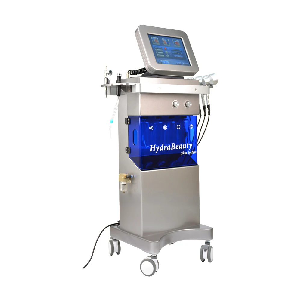 

New arrival!!SPA16 beauty machine 6 in 1 vertical facial dermabrasion aqua facial new skin peeling beauty facial equipment