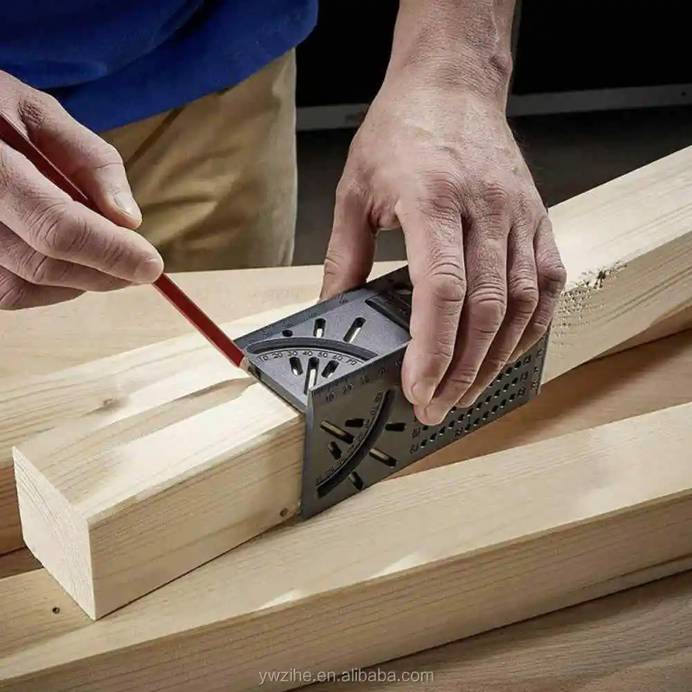 Claveaux angle outil de mesure règle rapporteur multi-angle Cadre Woodworking Tools 