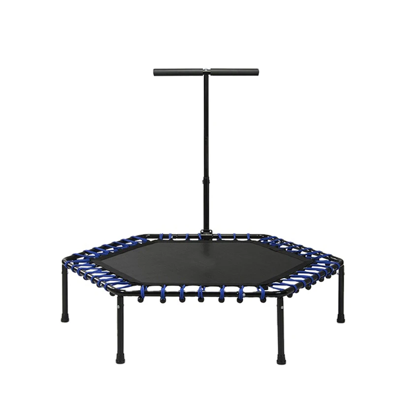 

Cheap price indoor outdoor gymnastic fitness 40 inch mini jump bed trampolines with handle, Customized color