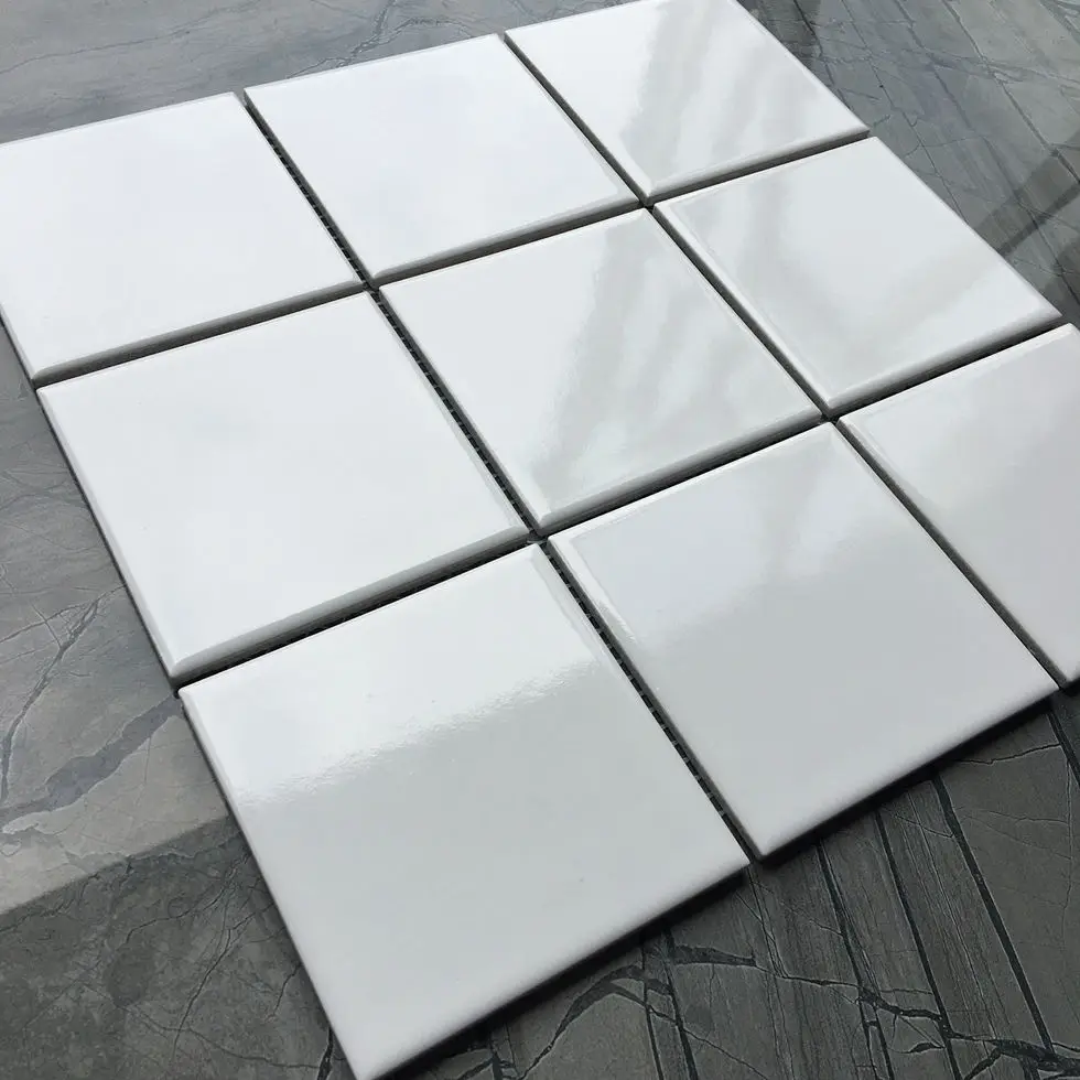 Hot selling White ceramic mosaic tile for bathroom and kitchen Foshan China