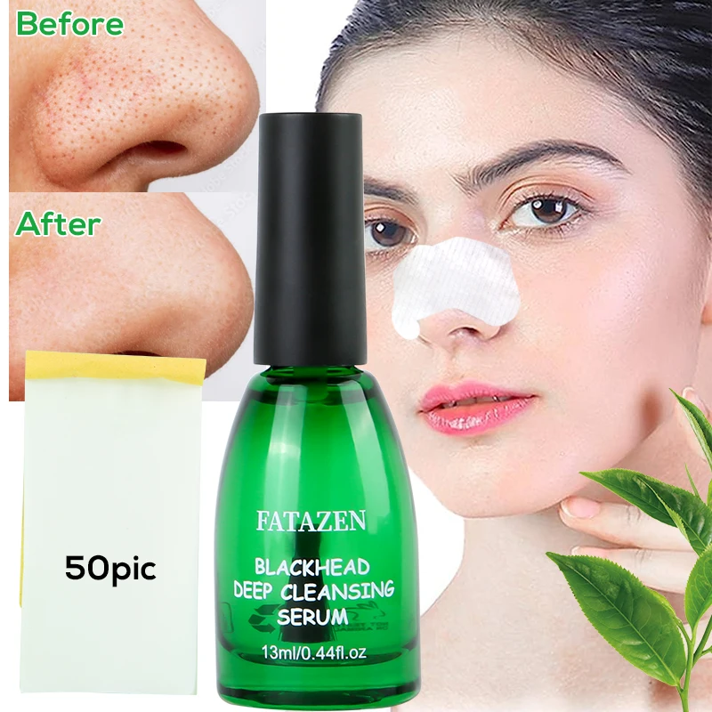 

FATAZEN Nose Strip Blackhead Remover Serum Deep Cleansing Shrink Purifying Pore Minimizer Skin Care Products Blackhead Remover