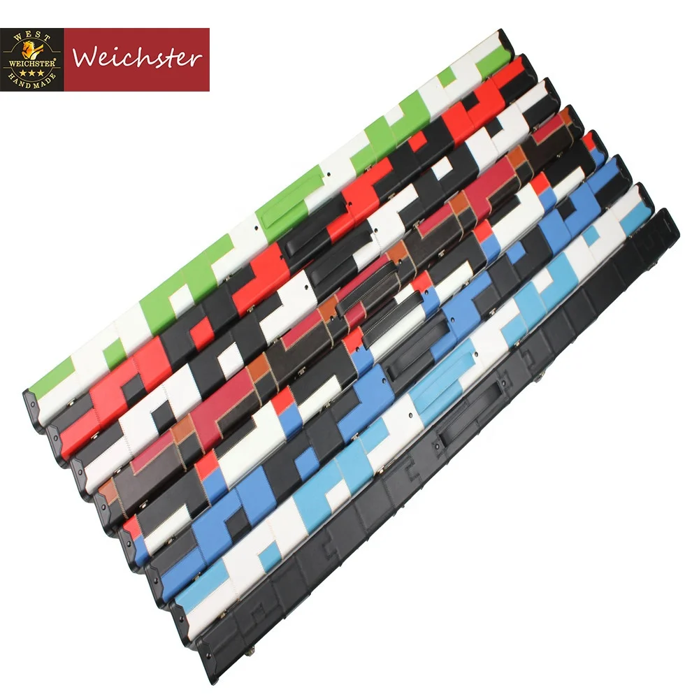 

Weichster One 1 Piece Patch Case Snooker Pool Hard Cue Cases Choose Your Favourite Patch Color, Multi color available