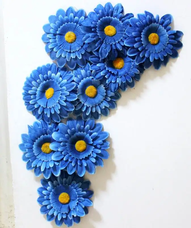 

SPR 100pcs/lot DIY sunflower flower heads Home Decoration Artificial Flowers Arrangements artificial flower wholesale, Choose