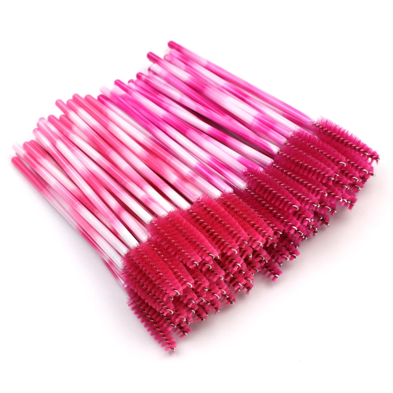 

Colorful Makeup Brush Mascara Wands Wholesale OEM Tools Free Samples Silk Eyelashes, 11 types