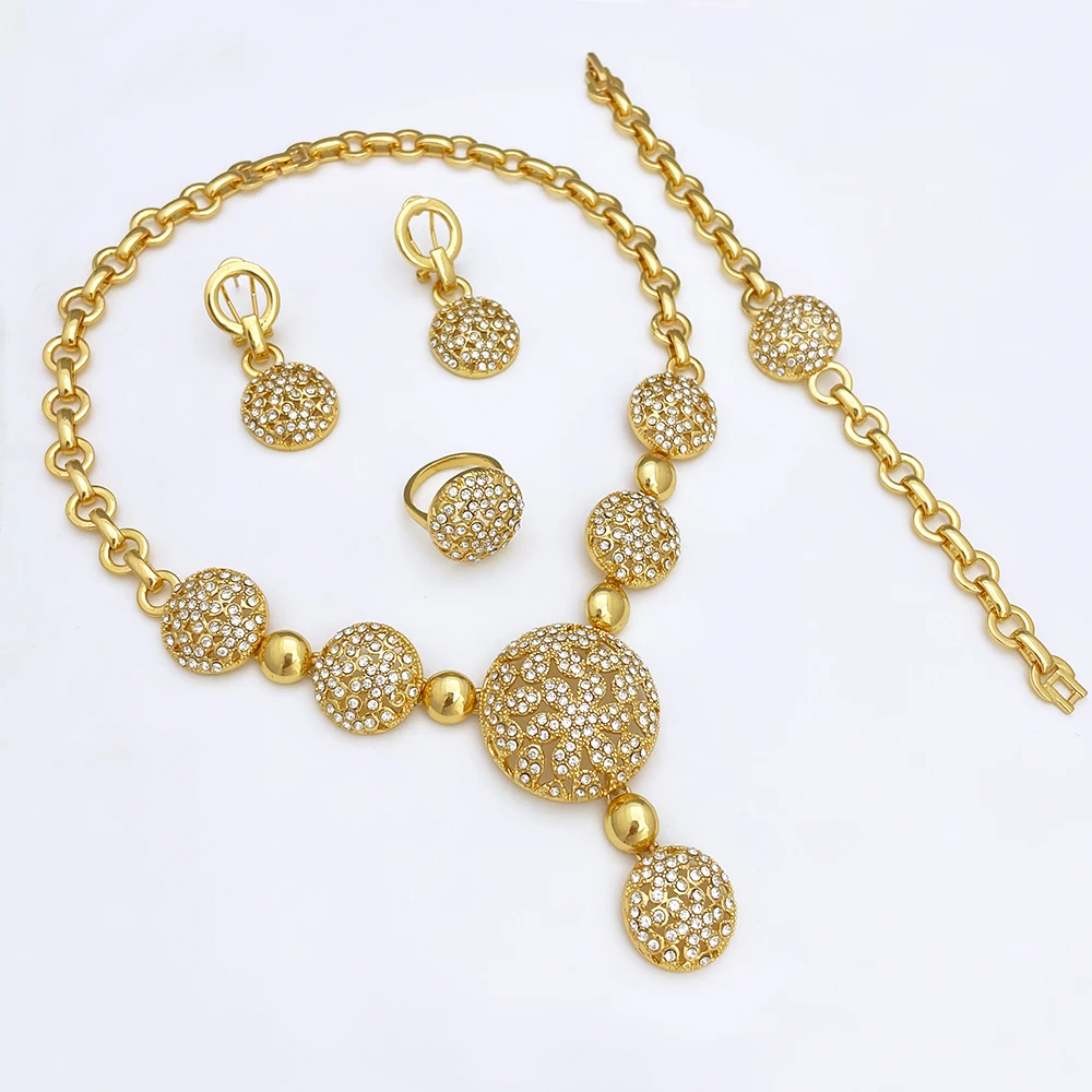 

Vintage Bridal Luxury Jewelry Sets for Women Western Jewelry Display Set Wedding Jewellery Earrings Necklace Jewelry Set