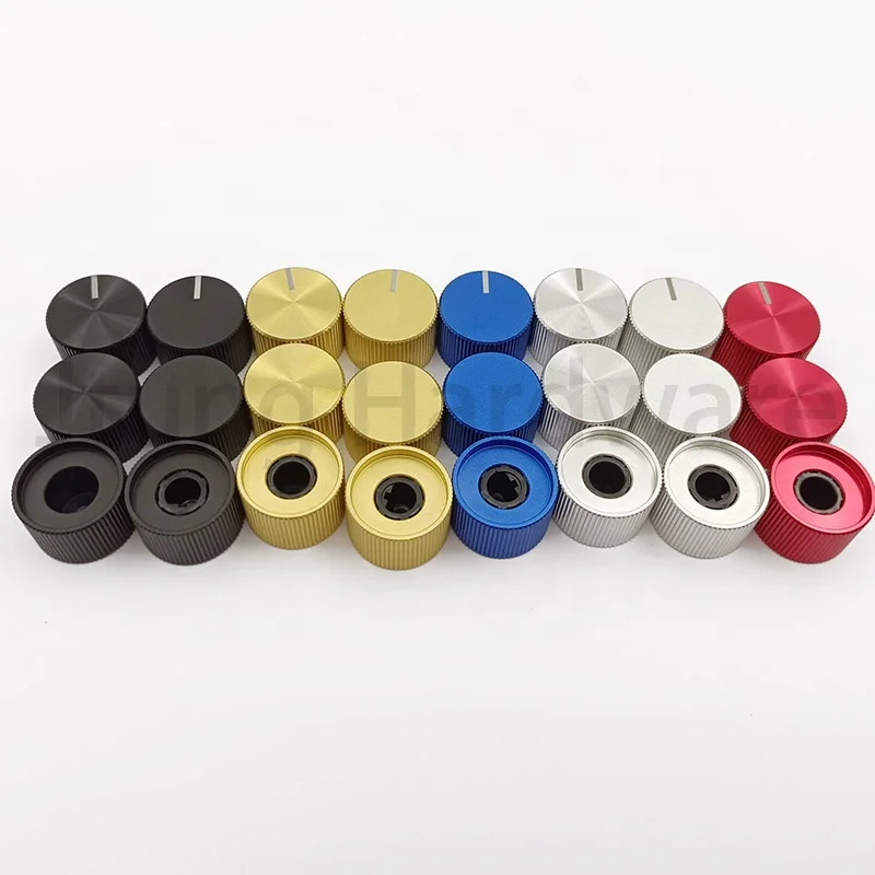

Diameter 18mm Solid Aluminum Metal Rotary Control D shaft Teeth knob for Electronic products