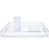 Table Stand Acrylic Tea Serving Tray Plastic Cup Holder Tray
