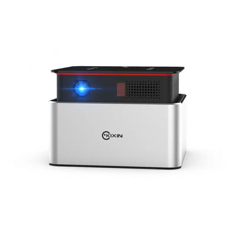 

Home Mini Cinema Portable Mobile Phone Video DLP Projector 4K, Black