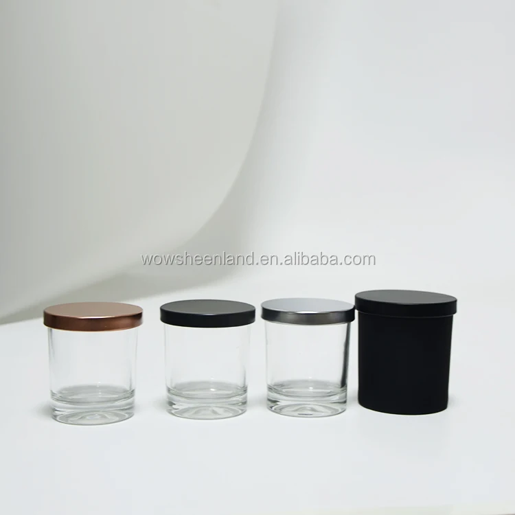 10 Oz Jars With LIDS For Candles  Matte Black JAR With Matte Black LID Candle Making Jars With LIDS 
