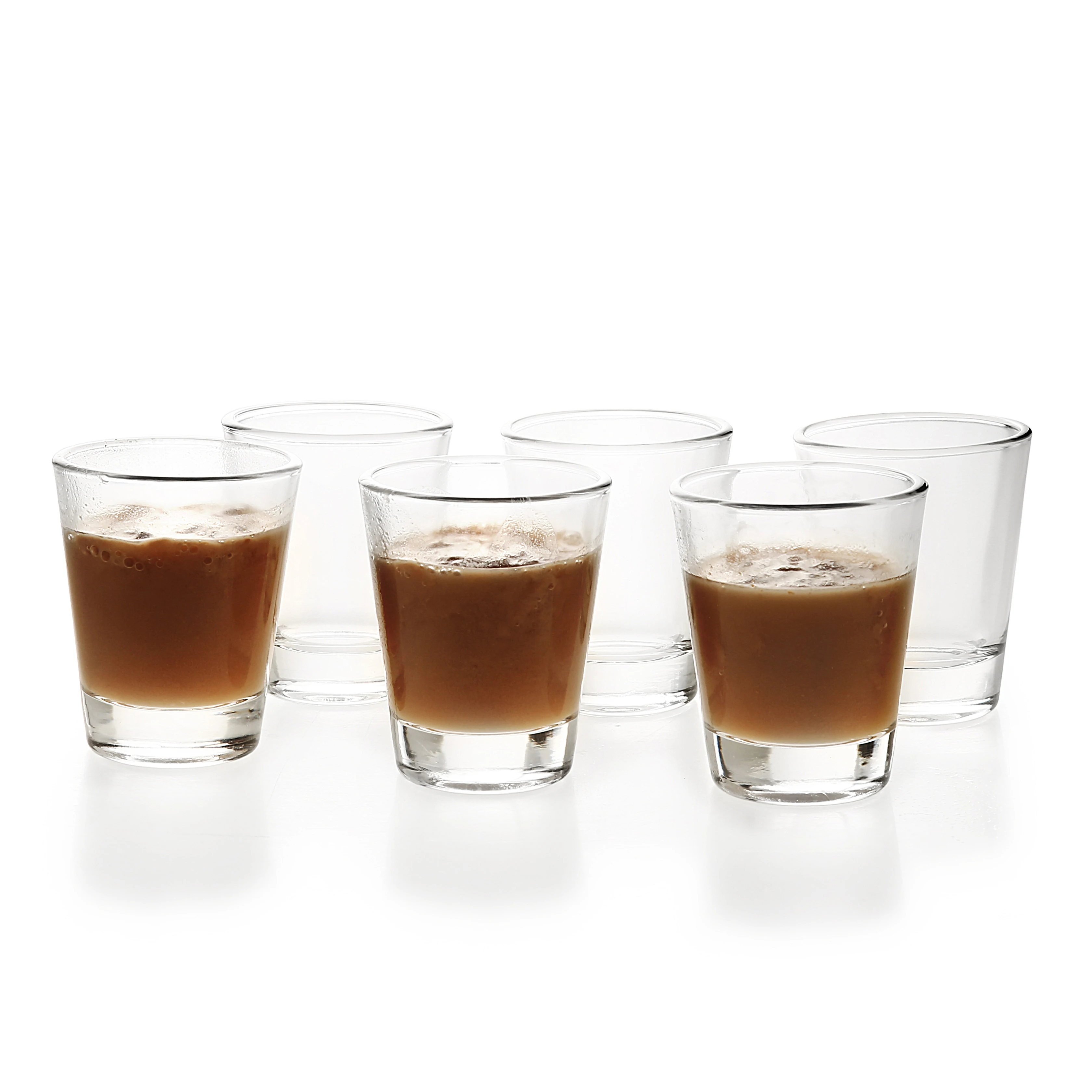 

BCnmviku Espresso Shot Glasses Cup 1/5 Wholesale Custom Logo Glasses Clear 2 oz Drinking Shot Glass Espresso Sublimation Glass, Transparent clear