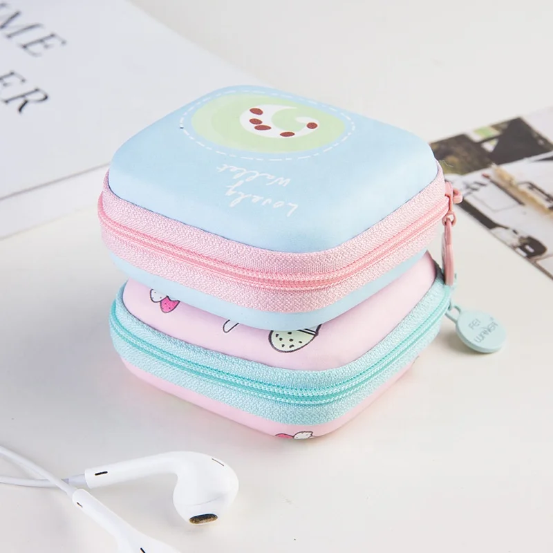 

Earphone Cable Storage Bag Coin Purse phone Data Cable Charger Storage Box Key Organizer Bag, 8 colors