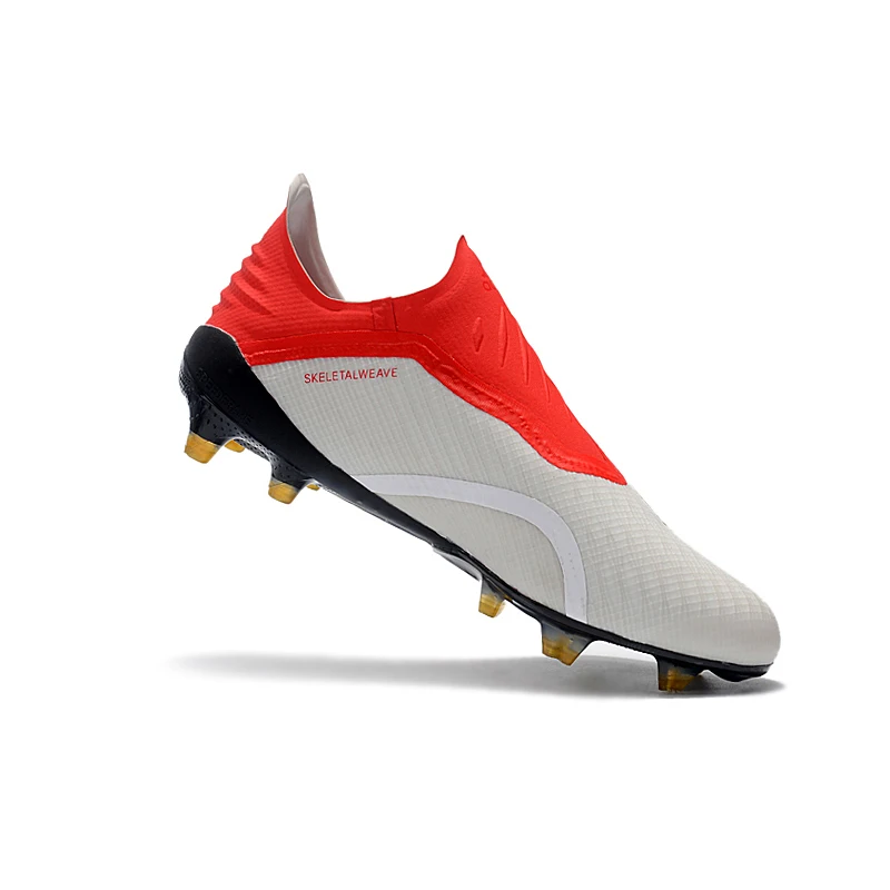

2019 X Slip-on Cheap Brand Design Soccer Shoes FG Football Boots Professional Outdoor Training Cleats Wholesale