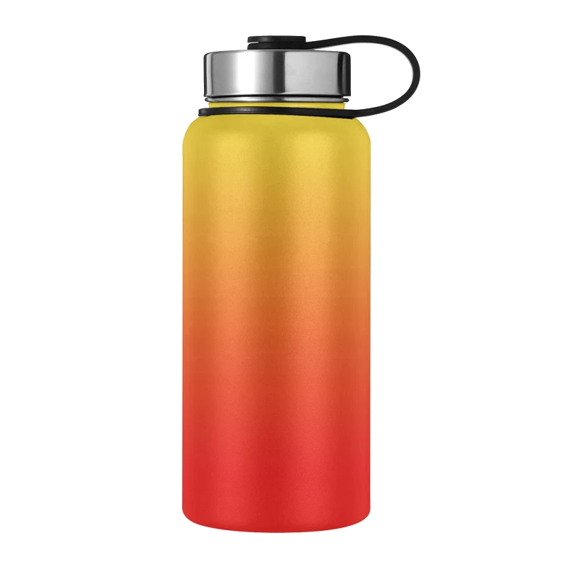 

32oz Reusable Drink Sport Flask Water Bottles Double Wall Insulated Thermos Stainless Steel Water Bottle with Custom Logo Straw