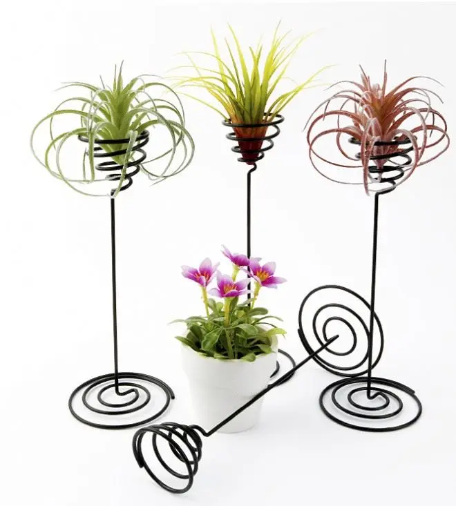 

New Arrival Indoor Bonsai Flower Rack Traditional Iron Art Four Floors Foreign Trade Four Floors Nordic Metal Pots