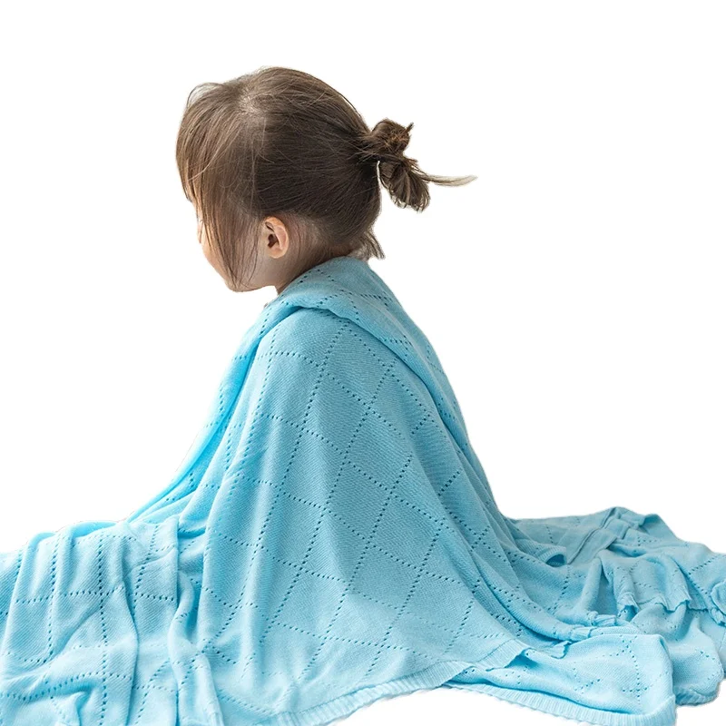 

Bamboo Baby Swaddle Blankets Blue Purple 110x120cm Hot Sale Free Shipping To US