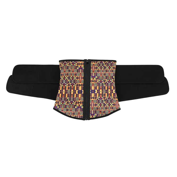 

High compression latex double belt waist trainer hook waist trainer belt belted waist trainer, Brown