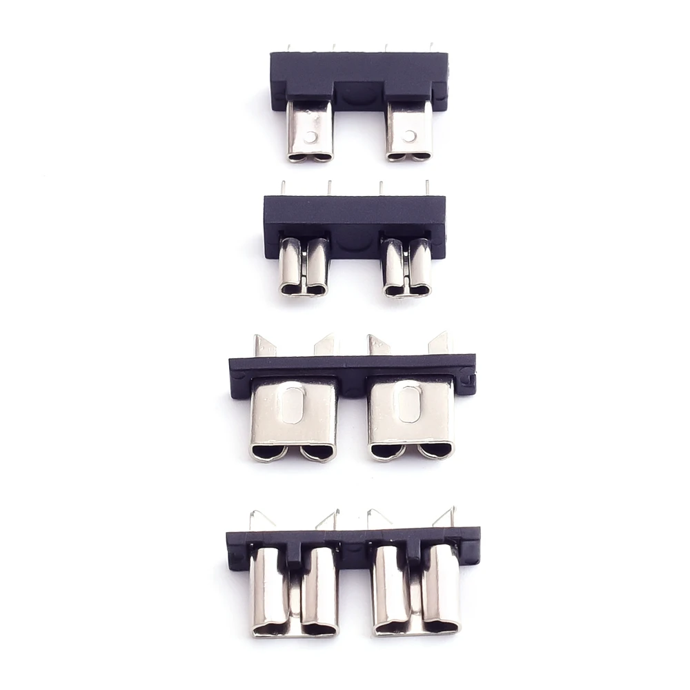 Car Electronic Fuse Holder For Pcb Mount Double Pin Blade Fuse Clip