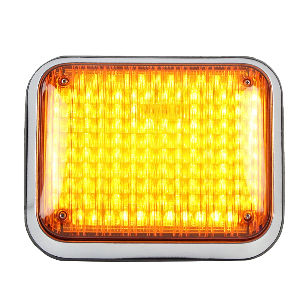 Square Warning Flashing Lights Ambulance Surface Mounted Strobe Side